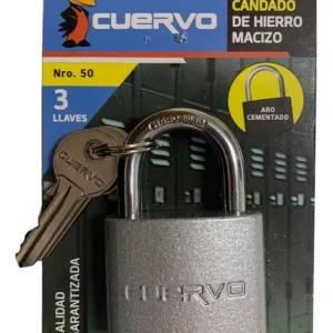 CANDADO 60mm ACERO NIQUELADO REFORZADO Candado 60mm acero niquelado reforzado