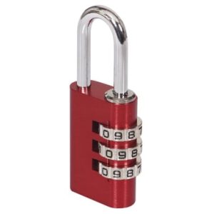 candado combinacion Alum rojo 30mm Candado combinación aluminio rojo 30mm