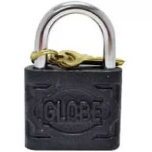 candado de cilindro 25mm globe negro Candado de cilindro 25mm Globe negro